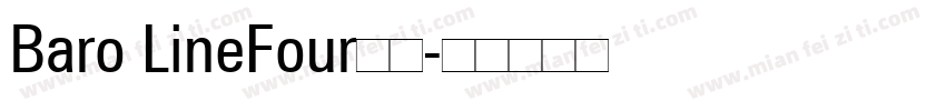 Baro LineFour字体字体转换